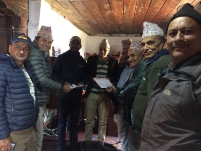 दरवार पुननिर्माणमा ढिलाई नगर्न भन्दै ज्ञापन पत्र