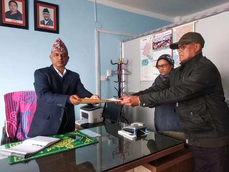अतिक्रमित भूमी फिर्ताको माग गर्दै ज्ञापनपत्र