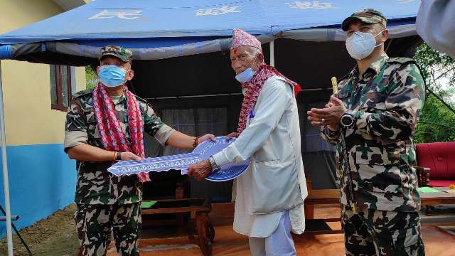 सेनाले बनायो बिद्यालय भवन