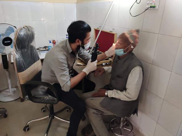 लायन्स क्लफद्धारा निशुल्क आँखा जाँच