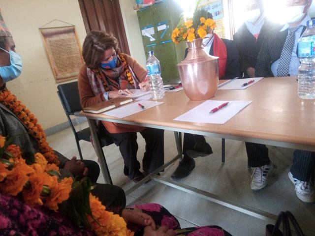 युरोपियन युनियनका राजदूतद्धारा बारपाक पुननिर्माणको अवलोकन