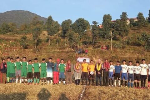 चित्रेपोखरीमा एक लाख पुरस्कार राशिको फुटवल प्रतियागीता शुरु