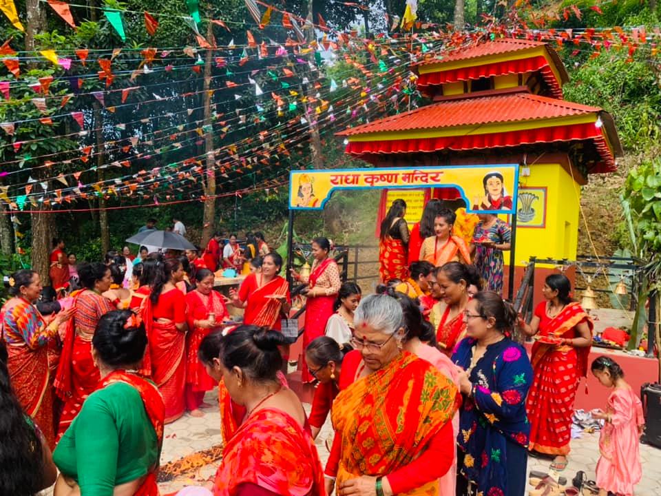 राधाकृष्ण मन्दिरको उद्घाटन