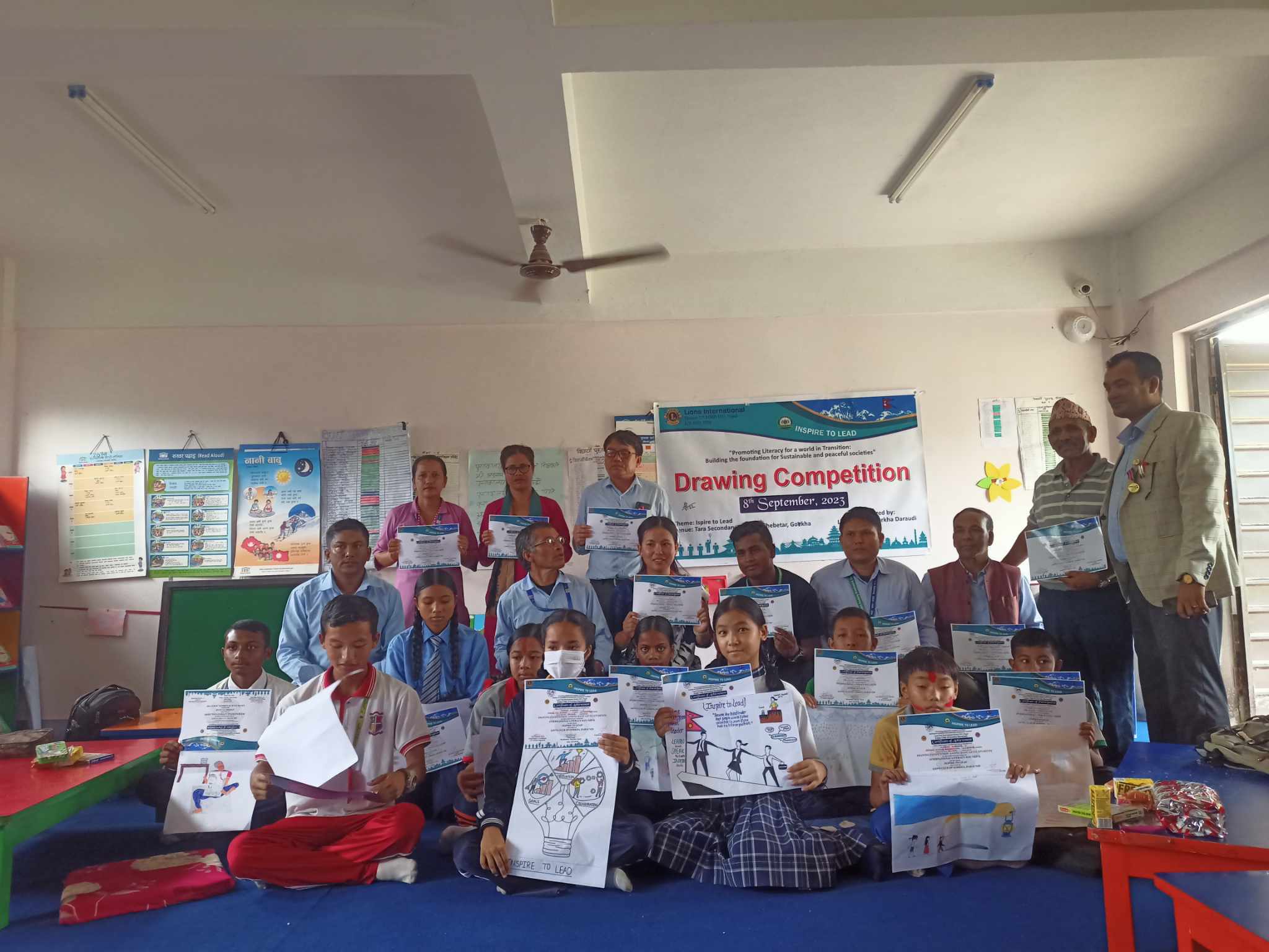 साक्षरता दिवसको अवसरमा चित्रकला प्रतियोगीता