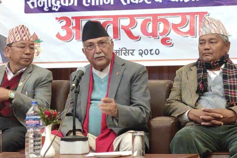 बुढीगण्डकीको निर्माण अघि बढाउनुपर्छ ः ओली