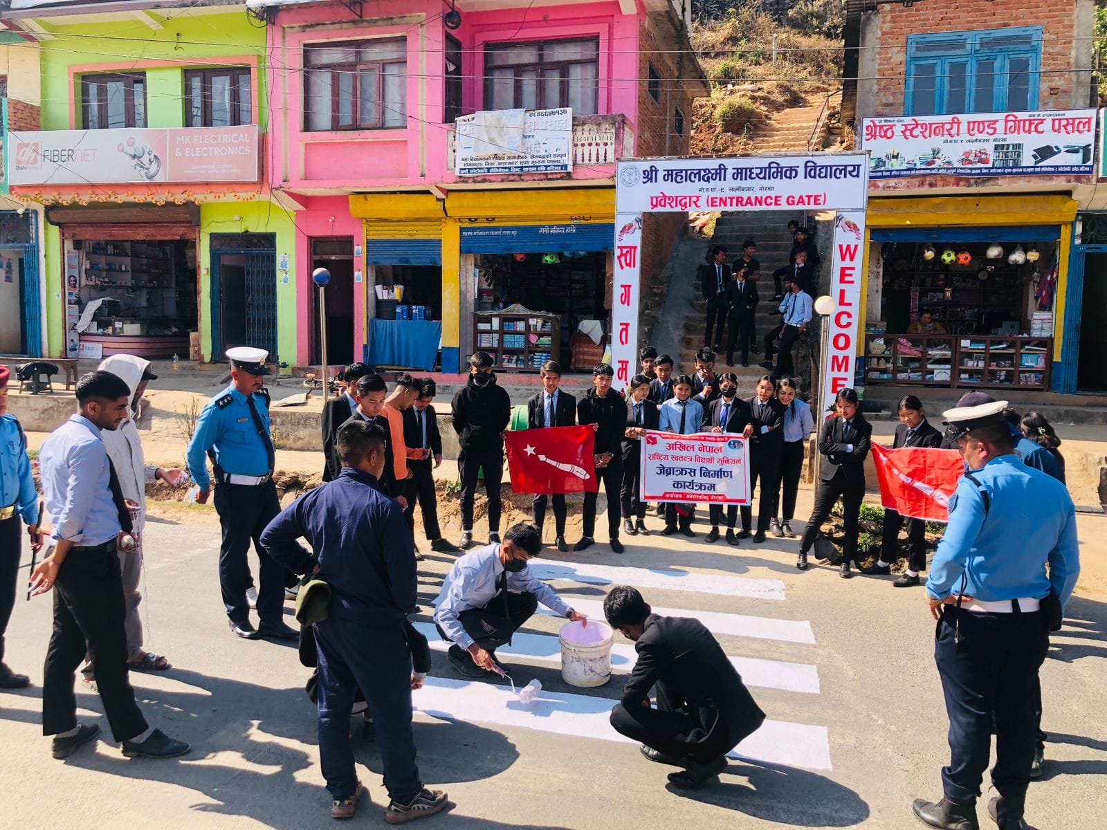 लक्ष्मिवजारमा जेव्राक्रस निर्माण
