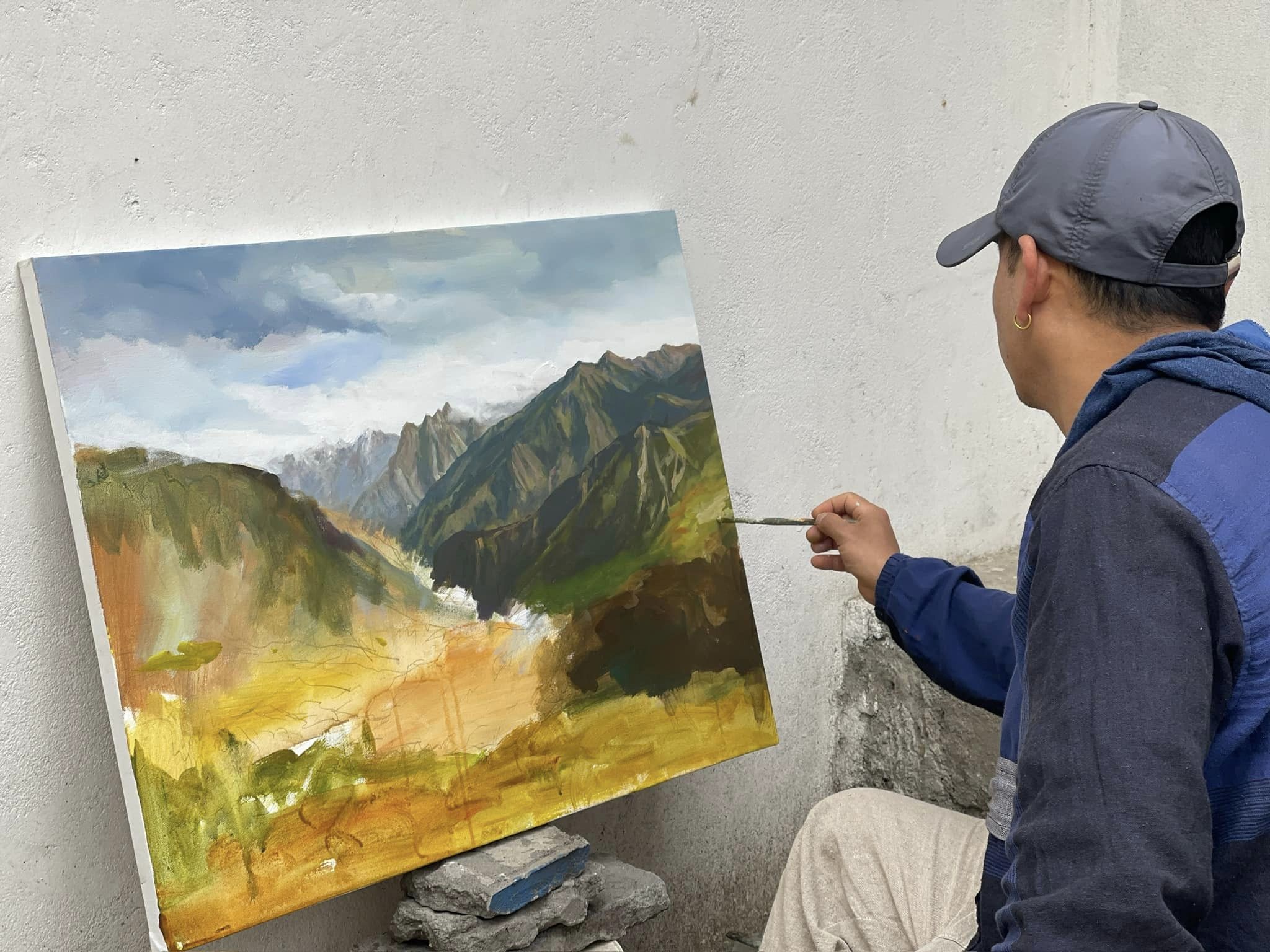 कलाकृतिमा उतारियो धार्चेको संस्कृति र भूगोल