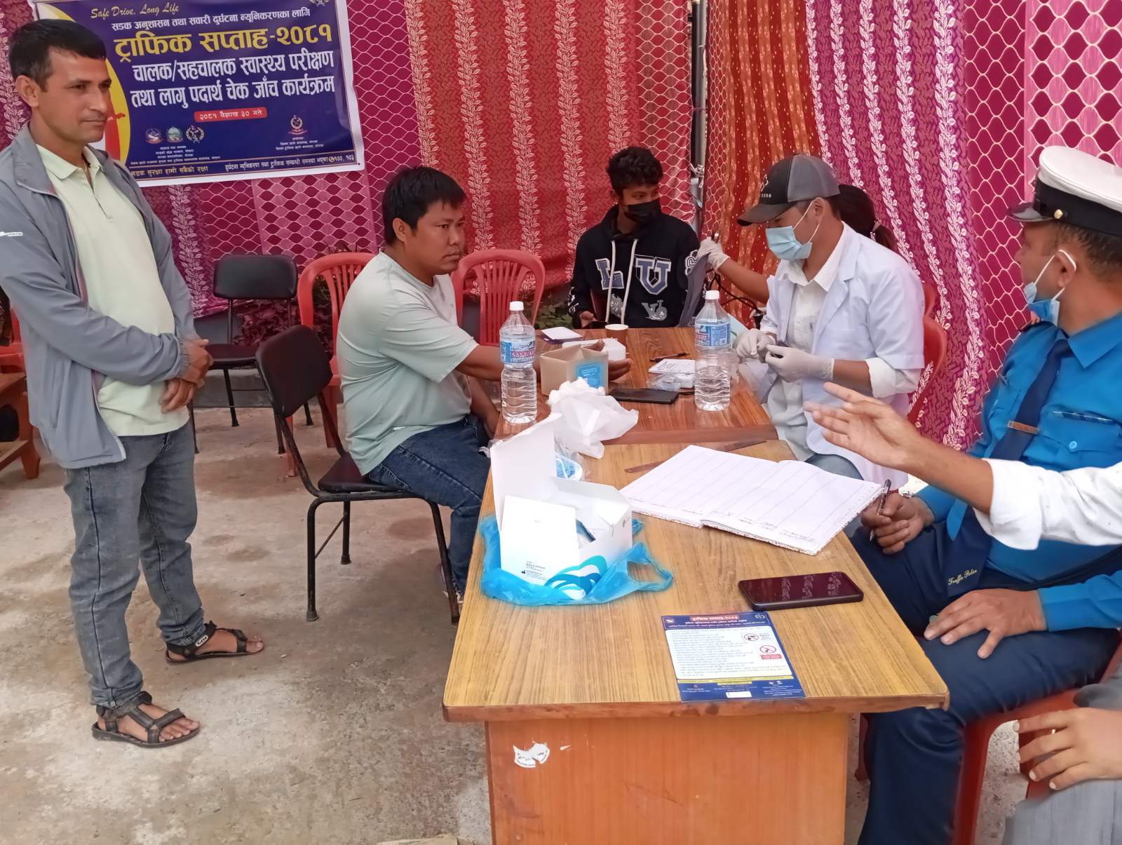 चालक–सहचालकको स्वास्थ्य परिक्षण
