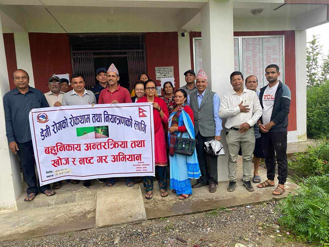 डेंगी रोकथामका लागि लामखुट्टेको लार्भा खोज र नष्ट गर अभियान