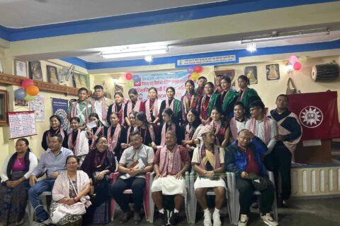 नेपाल तमु विद्यार्थी छँेँज धी जिल्ला कार्य समिति गोरखाको अध्यक्षमा पुन गुरुङ